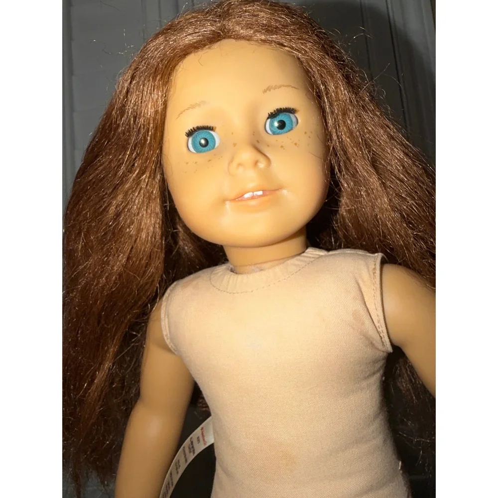American Girl Doll Saige Auburn Hair Blue Eyes Freckles 18 Inch 2013 Body